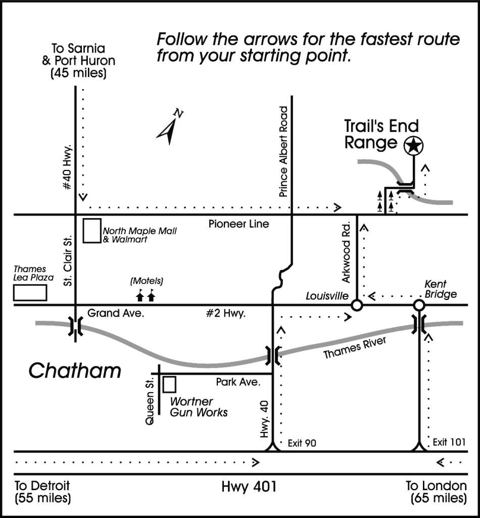 Trail's End Range map